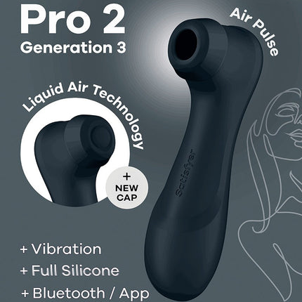 Satisfyer - Pro 2 Generation 3 Luftdruck Vibrator - Schwarz