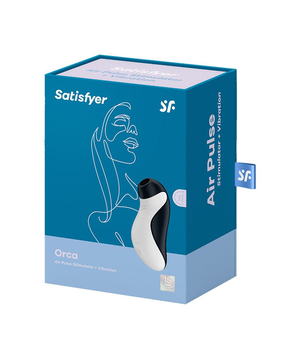 Satisfyer - Orca Luftdruckvibrator - Schwarz/Weiß