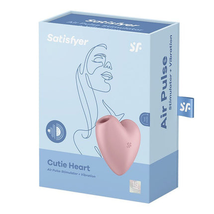 Satisfyer Vibrateur à pression d'air CUTIE HEART - rose