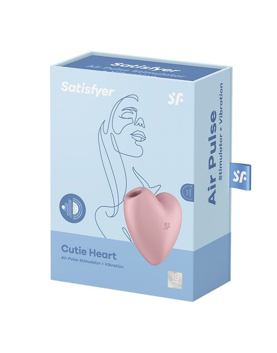 Satisfyer Vibrateur à pression d'air CUTIE HEART - rose