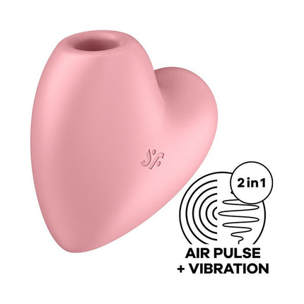 Satisfyer Vibrateur à pression d'air CUTIE HEART - rose