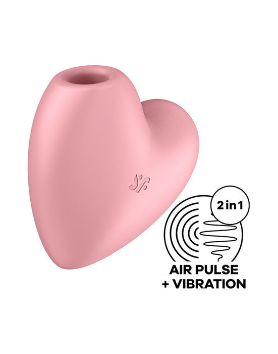 Satisfyer Vibrador de aire a presión CUTIE HEART - rosa