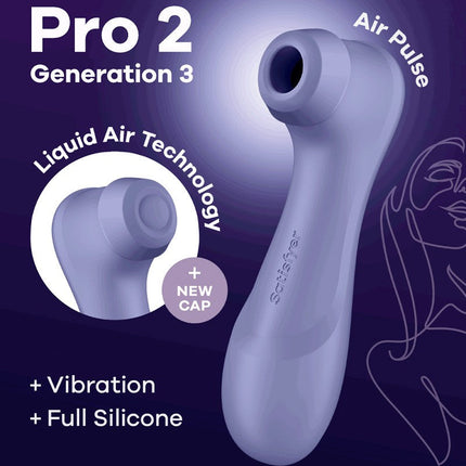 Satisfyer - Pro 2 Generation 3 Luftdruck Vibrator - Lila