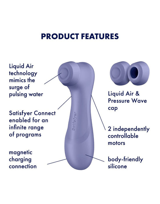 Satisfyer - Pro 2 Generation 3 Air Pressure Vibrator With App Control - Lilac