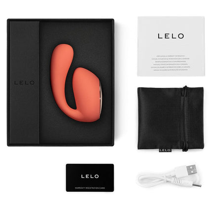 LELO Ida Wave dual stimulation Vibrator mit Wellenbewegungstechnologie und APP-Steuerung - Koralle