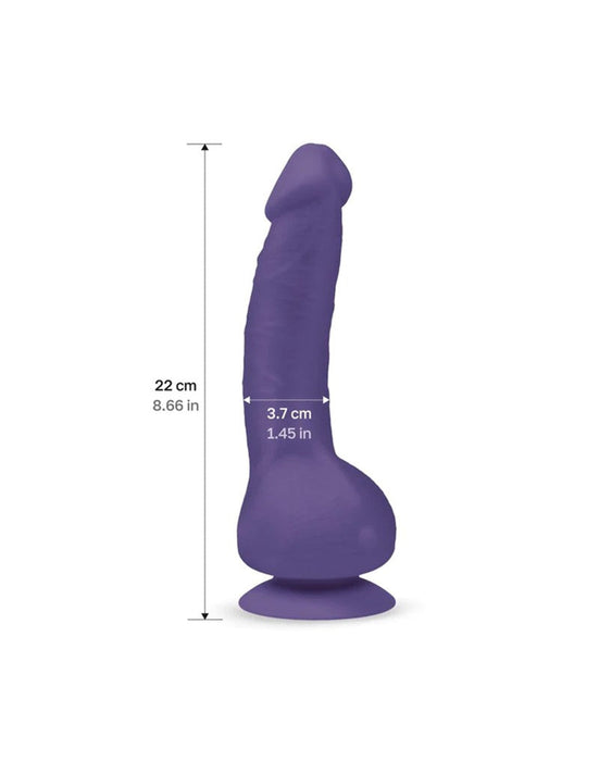 G-Vibe - G-Real 2 Vibrating Dildo With Suction Cup - Purple
