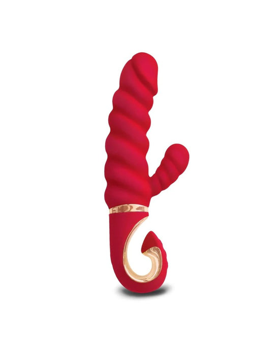 G-Vibe - G-Candy Mini Ribbed Rabbit Vibrator - Red