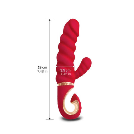 G-Vibe - G-Candy Mini Gerippter Rabbit Vibrator - Rot