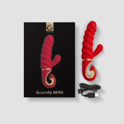 G-Vibe - G-Candy Mini Gerippter Rabbit Vibrator - Rot