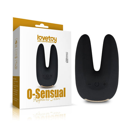 Lovetoy - O-Sensual Rapture Twin - Clitoris of Tepel Vibrator - Zwart