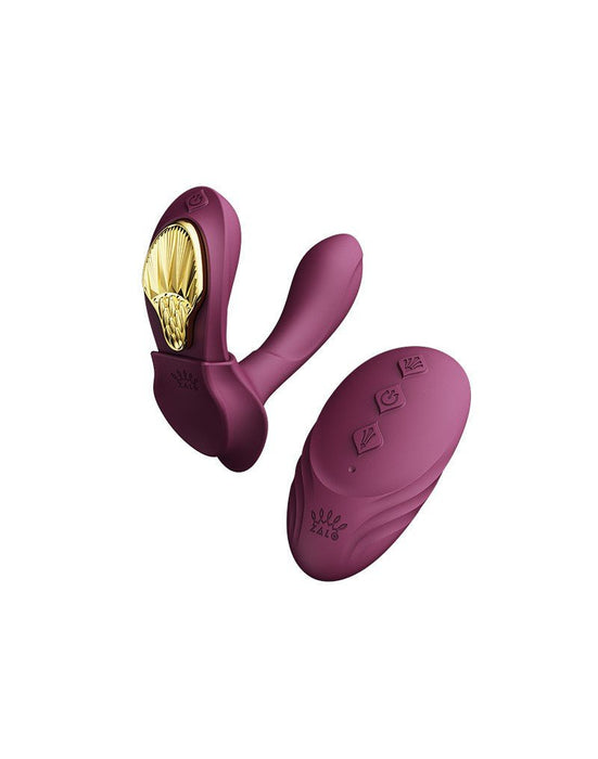 ZALO Wearable Panty Vibrator (pour les caleçons) avec télécommande - paars