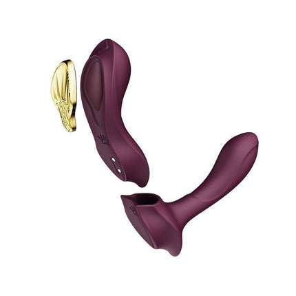 ZALO Draagbare Panty Vibrator (voor in een slipje) met afstandsbediening - paars