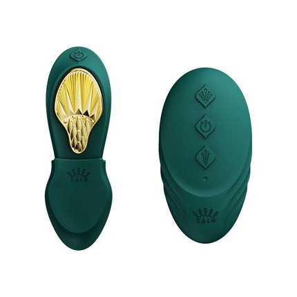 ZALO Wearable Panty Vibrator (pour les caleçons) avec télécommande - vert