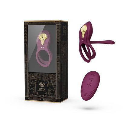 ZALO Vibrierende Cockring & Partnervibrator Vibrator BAYEK mit Fernbedienung - amethyst lila
