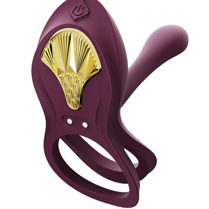 ZALO Vibrierende Cockring & Partnervibrator Vibrator BAYEK mit Fernbedienung - amethyst lila