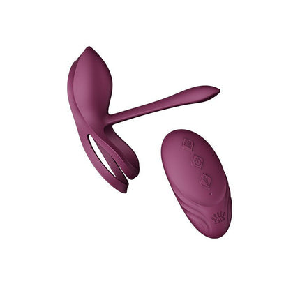 ZALO Vibrierende Cockring & Partnervibrator Vibrator BAYEK mit Fernbedienung - amethyst lila