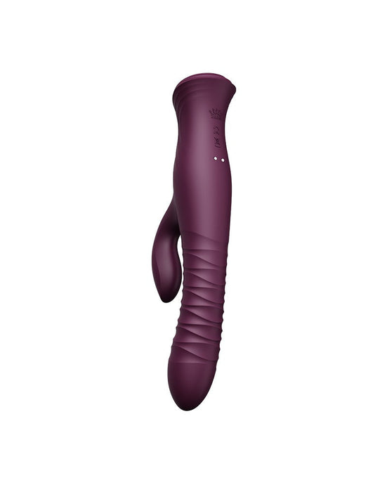 Zalo - Mose - Thrusting Tarzan Vibrator - Thrusting Rabbit Vibrator - Amethyst Purple