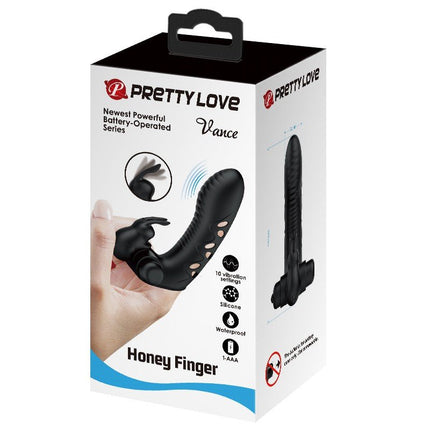 Pretty Love Finger Vibrator VANCE - black