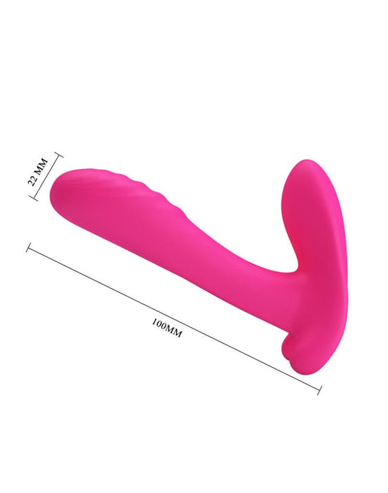 Pretty LoveFinger Vibrator / Panty Vibrator / Partner Vibrator 3-in-1 - pink