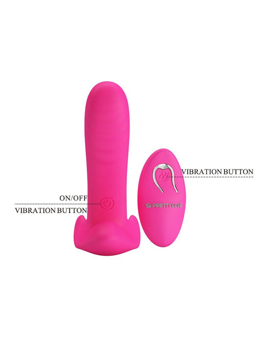 Pretty LoveFinger Vibrator / Panty Vibrator / Partner Vibrator 3-in-1 - pink