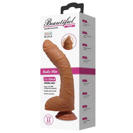 Pretty Love Realistic Large G-spot Dildo ALEX 28 x 5 cm - medium skin color