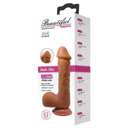 Pretty Love Realistic Dildo JOHNSON 22 x 4.7 cm - medium skin color