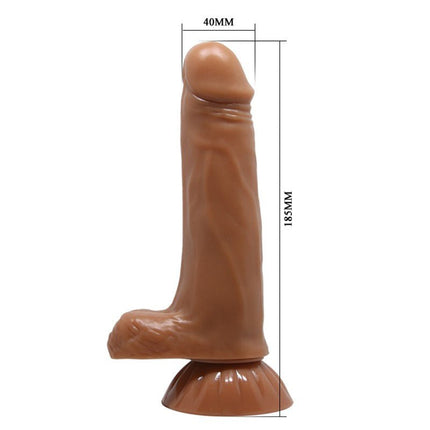 Pretty Love Rotierender und stoßender Dildo EASTON - mittlere Hautfarbe