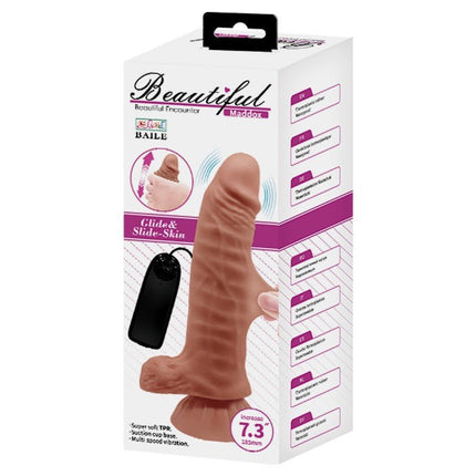 Pretty Love Vibrierender Dildo MADDOX - mittlere Hautfarbe