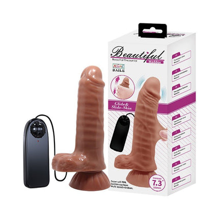 Pretty Love Vibrierender Dildo MADDOX - mittlere Hautfarbe