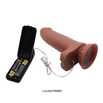 Pretty Love Vibrierender Dildo MADDOX - mittlere Hautfarbe