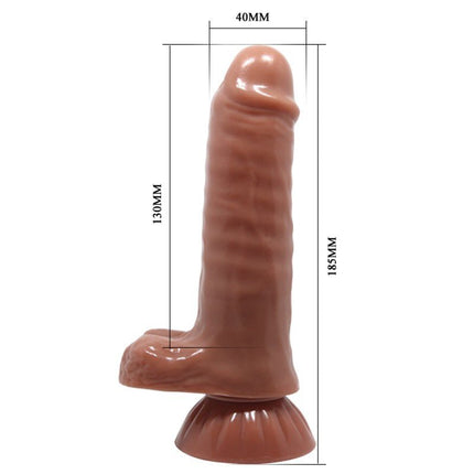 Pretty Love Vibrierender Dildo MADDOX - mittlere Hautfarbe