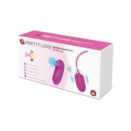 Pretty Love Oeuf vibrant Plus Vibrateur à pression d'air ORTHUS - rose