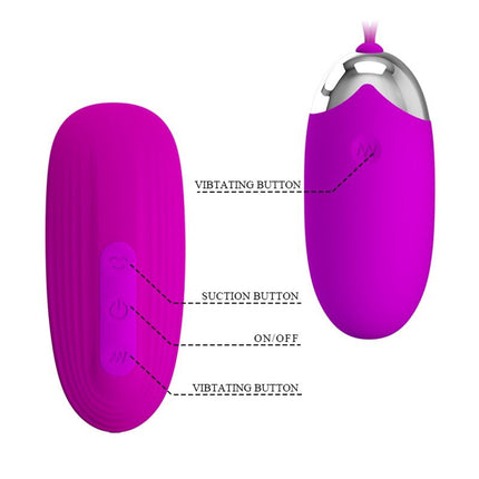 Pretty Love Oeuf vibrant Plus Vibrateur à pression d'air ORTHUS - rose
