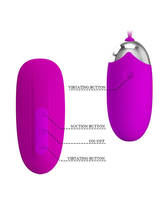 Pretty Love Huevo Vibrador Plus Air Pressure Vibrator ORTHUS - rosa
