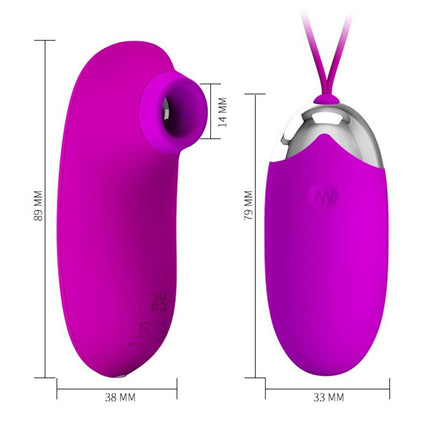 Pretty Love Oeuf vibrant Plus Vibrateur à pression d'air ORTHUS - rose