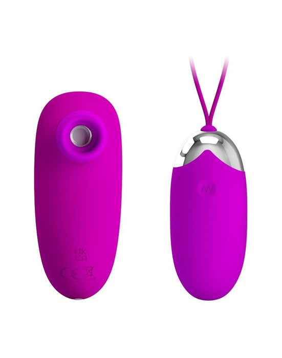Pretty Love Vibrating Egg Plus Luftdruck-Vibrator ORTHUS - rosa