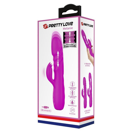 Pretty Love Bouncing Rabbit Vibrator MELANIE - rosa