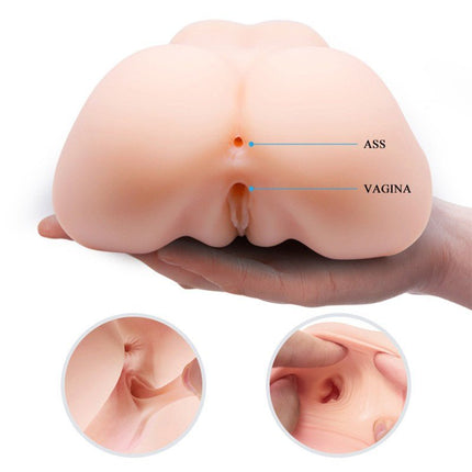 Crazy Bull Vibrerende Vagina & Ass Masturbator VERONICA - lichte huidskleur