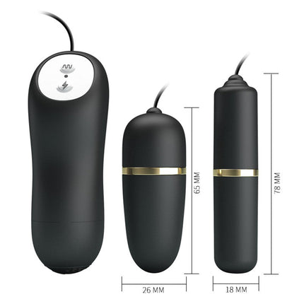 Pretty Love Electrosex Bullet Vibrator Set - zwart