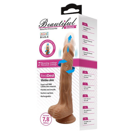 Pretty Love Vibrerende Dildo BODACH - medium huidskleur