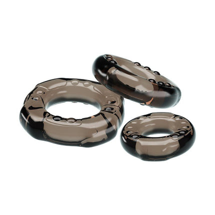 Pretty Love Juego de 3 Cockring YVONNE - negro