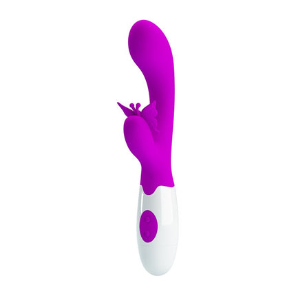 Pretty Love Rabbit Vibrator/Tarzan Vibrator BUTTERFLY KISS - rosa