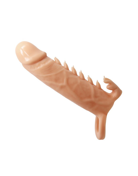 Pretty Love Penis Sleeve met geribbeld ontwerp EMMITT - lichte huidskleur