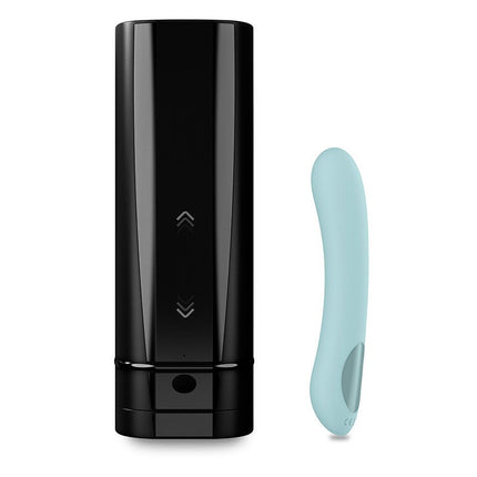Kiiroo - Koppel Set Met Onyx + Masturbator En g-punkt Vibrator Pearl 2+ Mit App Control - Schwarz/Türkis