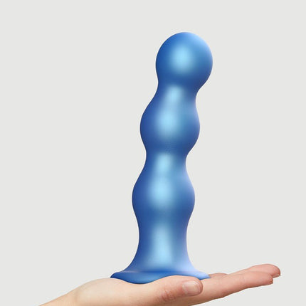Strap-On-Me Dildo Plug Balls - metallic blauw