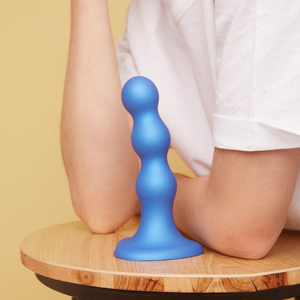 Strap-On-Me Dildo Plug Balls - metallic blauw