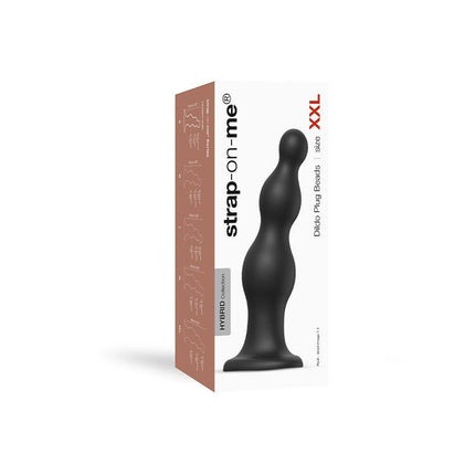 Strap-On-Me Dildo Plug Beads - schwarz