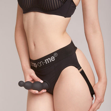 Strap-On-Me Dildo Plug Beads - schwarz