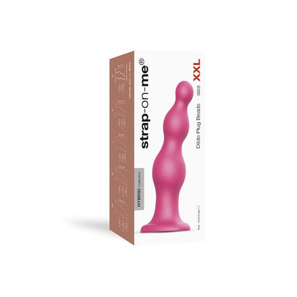 Strap-On-Me Dildo Plug Beads - metallic roze