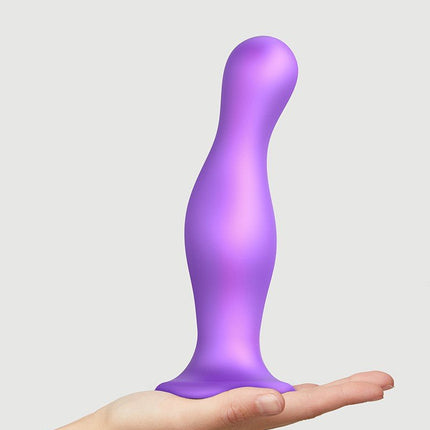 Strap-On-Me Dildo Plug Curvy - metallic paars